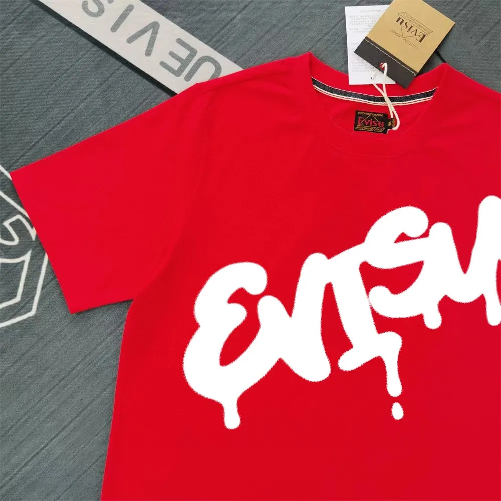 Evisu 2025New Arrival T ⚠ Quality⚠ Same Style T ，Black S-XXL，White S-XXL，Gray M-XXL，Red M-XXL， Red M-XXL